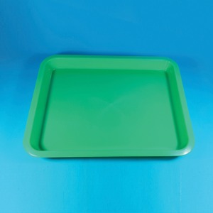 녹색 사각쟁반(플라스틱)